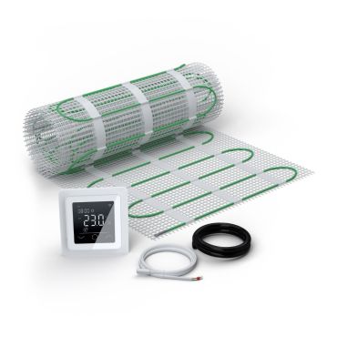 Heizmatten Set EcoPRO-200 mit Thermostat TP 750 Touch weiß 3 m²