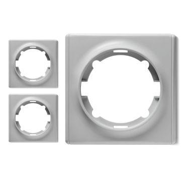 3x Florence Abdeckrahmen Set - grau