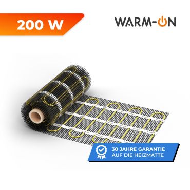 Zweiader-Heizmatte WARMON ULTRA 200 W/m², selbstklebend