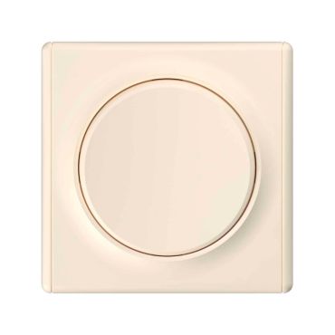 Ein-Aus-Lichtschalter mit Florence Abdeckrahme - beige