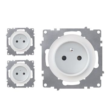 3х Schuko-Steckdosen Set, E-Typ