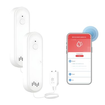 2x Stahlmann AquaPro W25 WiFi Wassermelder mit externem Sensor