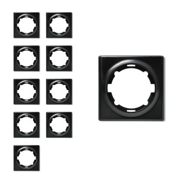 10x Florence Abdeckrahmen Set - schwarz