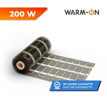 Zweiader-Heizmatte WARMON ULTRA 200 W/m², selbstklebend