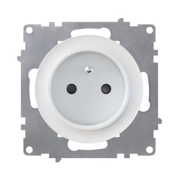Steckdose mit Erdungsstift, E-Typ, Erdung, 230V/16A, ohne Rahmen