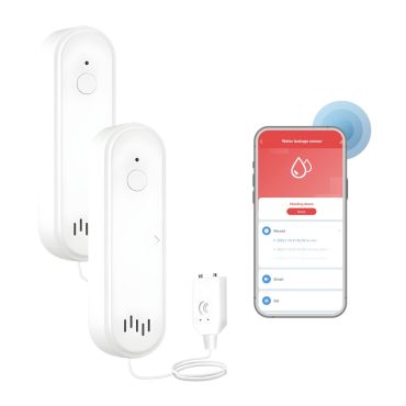 2x Stahlmann AquaPro W25 WiFi Wassermelder mit externem Sensor