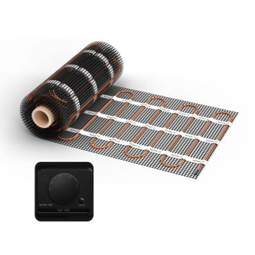 Heizmatte WARMON CLASSIC 150 W/m² mit Thermostat AC3082H analog, schwarz