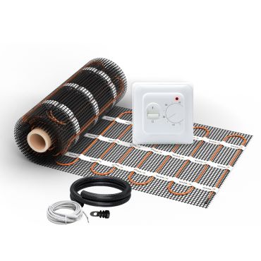 Heizmatte WARMON CLASSIC LIGHT 100 W/m² inkl. TS 25 Raumthermostat Analog