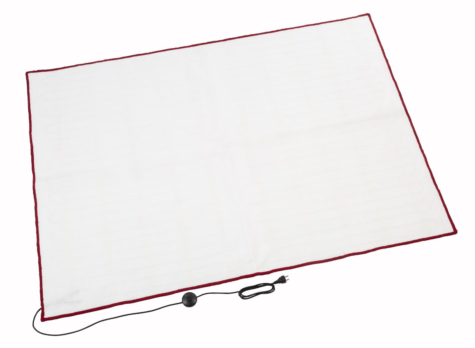 WARMON Fußbodenheizung: Elektrische Unterteppichheizung HeatPro mit Fußschalter und Schuko-Stecker, beheizter Teppich, Wärmeteppich