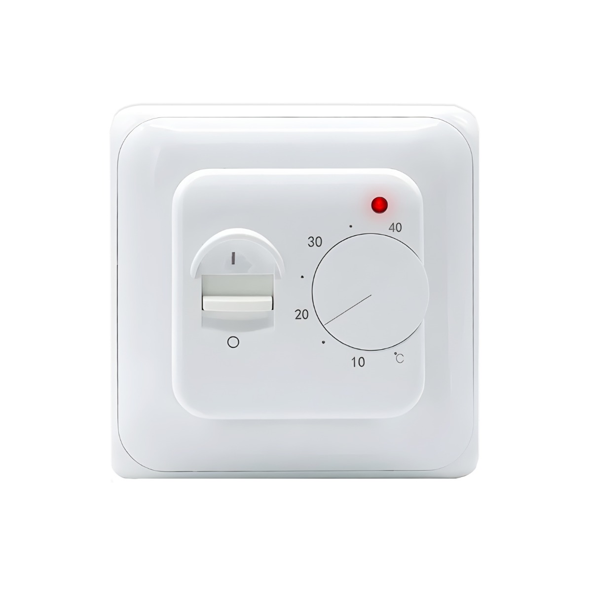 WARMON Temperaturregler, Thermostat TS25 analog weiß für elektrische Fußbodenheizung